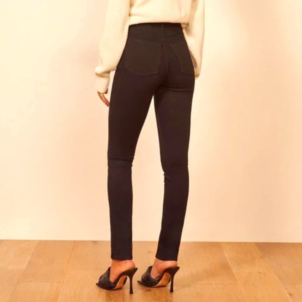 High Rise Black Skinny Jeans